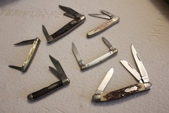 6 Pocket Knives, 1 Craftsman