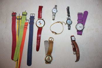 Variety Of Wrist Watches - Lorus Mickey Mouse And Others