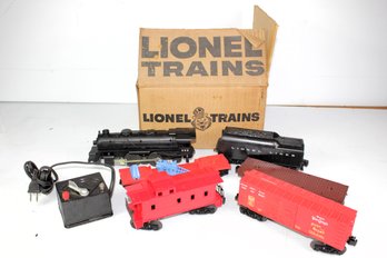 Lionel Train Six Car Set With Power Supply - Electric Cord Deteriorated