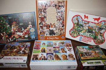 6 Dog Puzzles - A Few Larger