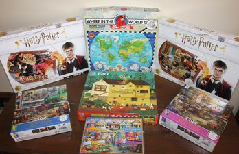 7 Puzzles - 2 Harry Potter, 1 Carmen Sandiego