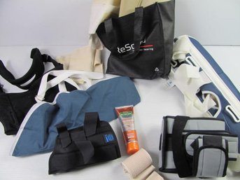 Medical Lot - Braces, Back Support, Bandages, Slings