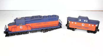 Two Lionel Railroad Cars -engine And Caboose