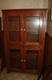 Wood Cabinet With Doors, Nice Display Cabinet, 37 W, 64 T, 11 D