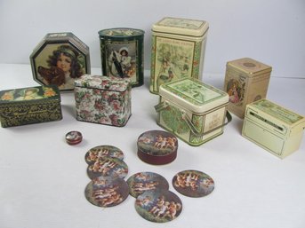 Victorian Looking Tins -  One Has Coasters