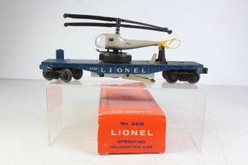 Lionel O GA No3419 Operating Helicopter Car