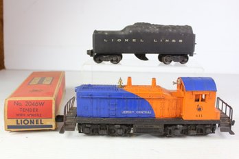 Lionel O GA Jersey Central NW-2 Diesel Switcher No. 611 With Tender And Box
