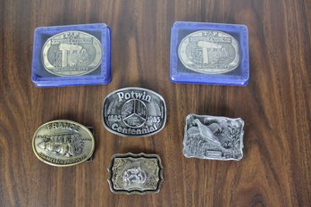 Miscellaneous Belt Buckles - One Child's, Potwin, TP Machine And Tool, Fisher, France