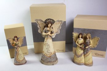 3 Elements Angels In Boxes, Very Pretty