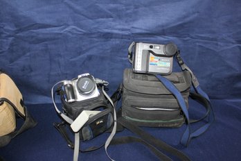 Kodak EasyShare Z710, Sony Digital Mavica With Bags
