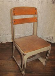 Vintage Very Small Child School Chair Patent #126710