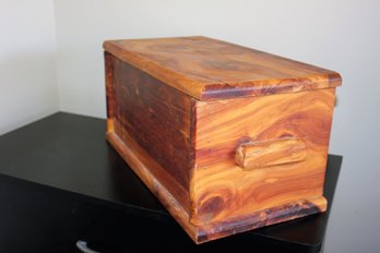 Homemade Cedar Box With Removable Shelf 19 X 10 X 9.5 Tall