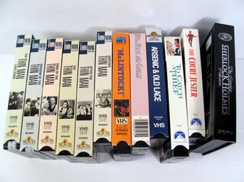 VHS Older Movies And Series -the Thin Man, Sherlock Holmes, Mclintock