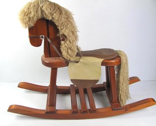 Wooden Rocking Horse, Nice Shape, 1 Horsepower