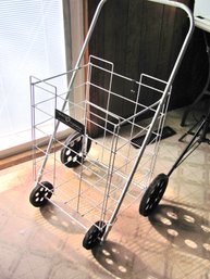 Easy Wheels Grocery Cart, Folds Nicely For Storage 17 X14x26 Tall