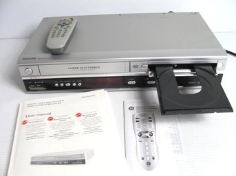 Philips 4 Head DVD Player /cd And VHS With Remote Dvp3050v