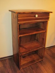 Handcrafted Older Solid Wood Bookshelf With Hidy Hole 23.5 X 11 X 37 Tall