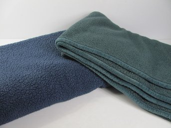 Two Blue Blankets 72x56