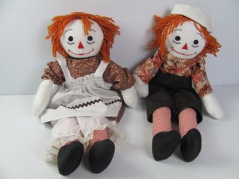 Handcrafted Raggedy Ann And Andy