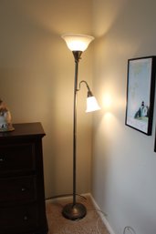 Floor Lamp With Two Lights, Heavy, Very Nice
