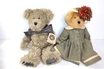 2 Stuffed, Weighted Boyds Bears - Emmie Bramblebeary And Kemper Forbes