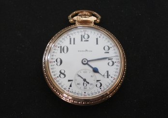 Hamilton Railroad Grade Pocket Watch SN2483485 -gold Filled  -doesn't Run- See Description For Specs