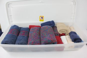 Large Tote Of Towels, Hand Towels,  Wash Rags