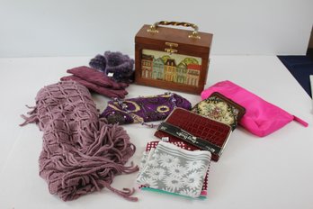 Small Purses, Scarf, Wood Purse, Gloves