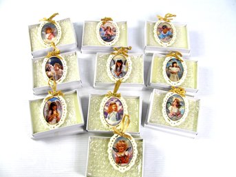 Sandra Kuck Christmas Angel Ornament Collection-10 Total