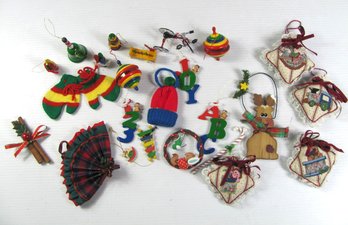 Ornaments, Cross Stitch Pillows, Primary Colors