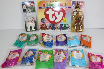 Beanie Baby 1999 Calendar-set Of McDonald's 1- 12  Plus 2 McDonald Bears