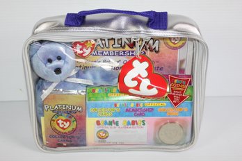 Beanie Baby Platinum Membership Bag With Bear