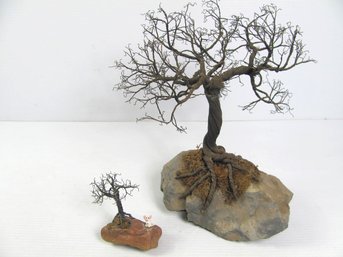 2 Wire Trees On Rocks