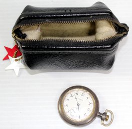 Belgin Pocket Watch, Sm Leather Bag