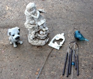 Yard Decor-chime, Bobble Dog, Angel Light Weight