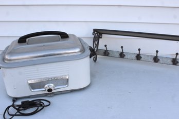 Older Westinghouse Roaster And Metal Shelf