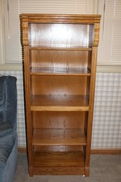 5' T Oak, 5 Shelf Bookshelf, 2' W, 16' D