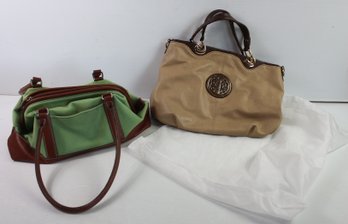 2 'like-new' Purses - Green, Liz Claiborne And Brown, Not Sure Of Brand
