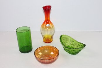 Pretty Colored Vintage Glass