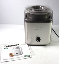 Quisinart 2 Qt Sorbet, Yogurt And Ice Cream Maker, Appears Unused