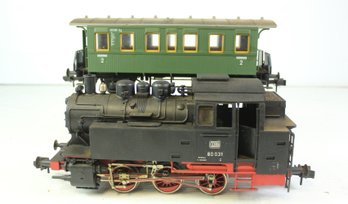 Two G Scale Marklin Locomotive And Passenger Car