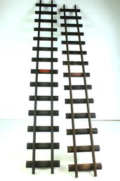 Two 4-ft Lengths Original Buddy L Outdoor Railroad Train Track