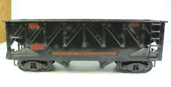 Buddy L Outdoor Railroad Black Hopper Car T Reproduction- Like New Condition