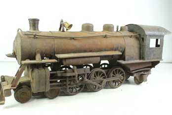 Original Buddy L Outdoor Railroad Locomotive- Rusted Out In Areas Front Lower