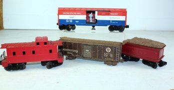 Three Miscellaneous O Scale Cars- One Lionel US Post Office Car