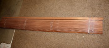 6' Wide Wood Blind - 1' Slats