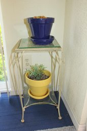 Metal Frame 12 X 12 With Glass Shelves Plant Stand