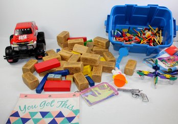 Kinex Toy Set, Vintage Blocks, Toy Truck