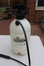 Enamel Pot (w/damage) Bug Sprayer, Metal Pan