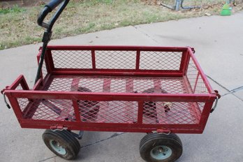 Nice Metal Garden Cart, May Need Tires Inflated